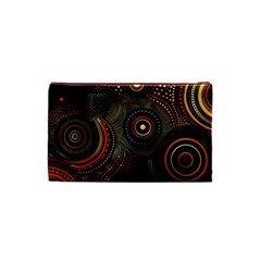 Abstract Geometric Pattern Cosmetic Bag (Small) from ArtsNow.com Back