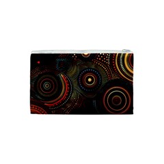 Abstract Geometric Pattern Cosmetic Bag (Small) from ArtsNow.com Back