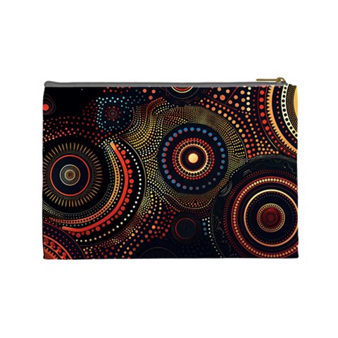 Abstract Geometric Pattern Cosmetic Bag (Large) from ArtsNow.com Back