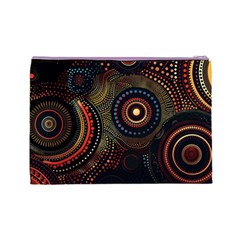 Abstract Geometric Pattern Cosmetic Bag (Large) from ArtsNow.com Back