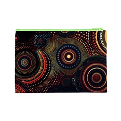 Abstract Geometric Pattern Cosmetic Bag (Large) from ArtsNow.com Back