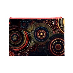 Abstract Geometric Pattern Cosmetic Bag (Large) from ArtsNow.com Back