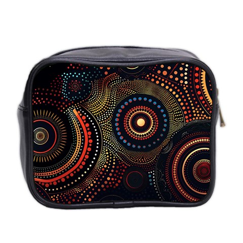 Abstract Geometric Pattern Mini Toiletries Bag (Two Sides) from ArtsNow.com Back