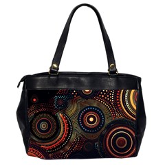 Abstract Geometric Pattern Oversize Office Handbag (2 Sides) from ArtsNow.com Back