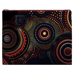 Abstract Geometric Pattern Cosmetic Bag (XXXL) from ArtsNow.com Front