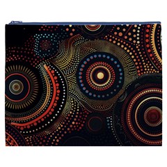 Abstract Geometric Pattern Cosmetic Bag (XXXL) from ArtsNow.com Front