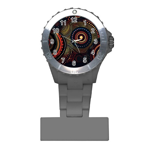 Abstract Geometric Pattern Plastic Nurses Watch from ArtsNow.com Front