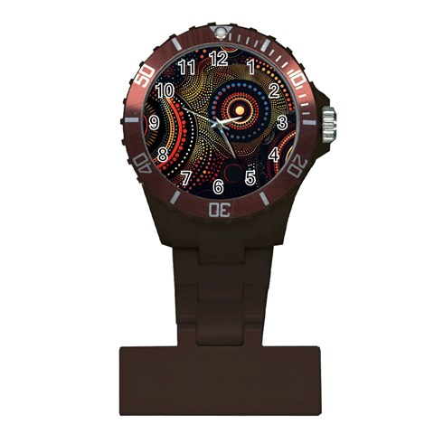 Abstract Geometric Pattern Plastic Nurses Watch from ArtsNow.com Front