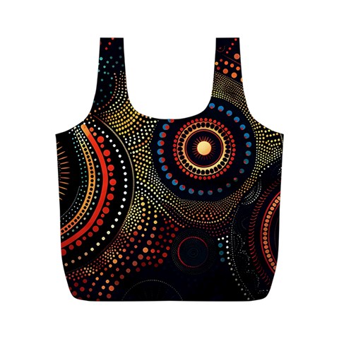 Abstract Geometric Pattern Full Print Recycle Bag (M) from ArtsNow.com Back