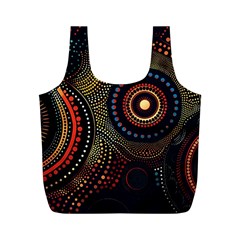 Abstract Geometric Pattern Full Print Recycle Bag (M) from ArtsNow.com Back