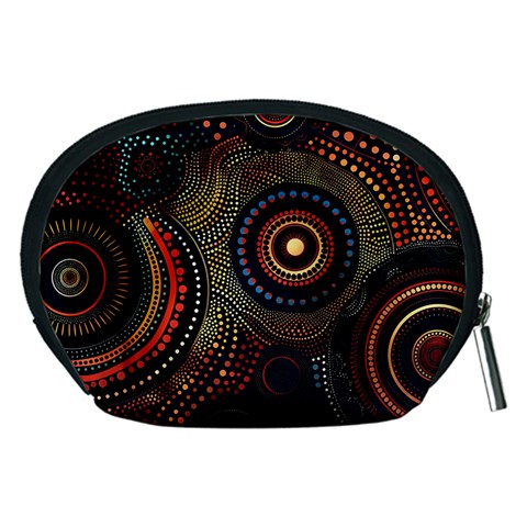 Abstract Geometric Pattern Accessory Pouch (Medium) from ArtsNow.com Back