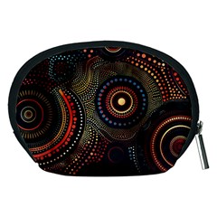 Abstract Geometric Pattern Accessory Pouch (Medium) from ArtsNow.com Back