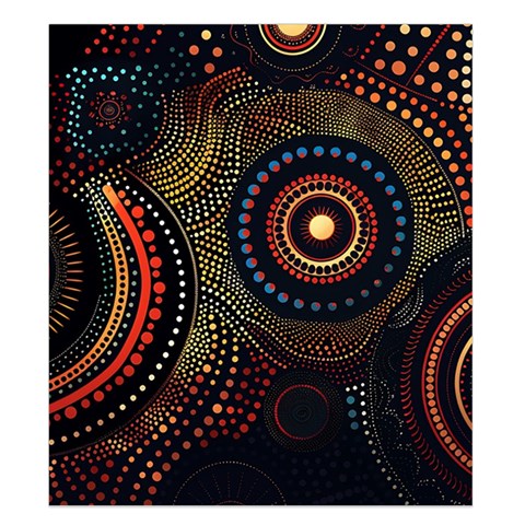 Abstract Geometric Pattern Duvet Cover Double Side (King Size) from ArtsNow.com Back