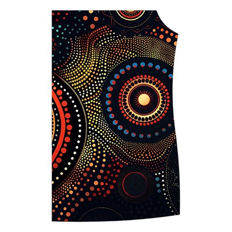 Abstract Geometric Pattern Women s Button Up Vest from ArtsNow.com Front Left