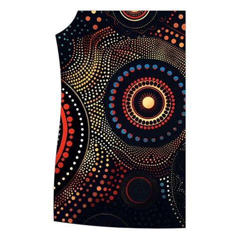 Abstract Geometric Pattern Women s Button Up Vest from ArtsNow.com Front Right