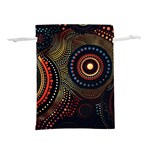 Abstract Geometric Pattern Lightweight Drawstring Pouch (L)