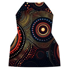 Abstract Geometric Pattern Women s Long Sleeve Raglan T Back