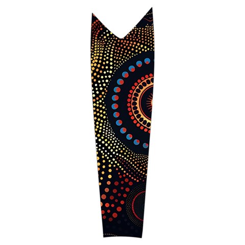 Abstract Geometric Pattern Women s Long Sleeve Raglan T Right Sleeve Side