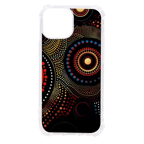 Abstract Geometric Pattern iPhone 13 mini TPU UV Print Case from ArtsNow.com Front