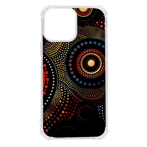 Abstract Geometric Pattern iPhone 13 Pro Max TPU UV Print Case from ArtsNow.com Front