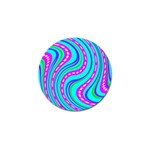 Swirls Pattern Design Bright Aqua Golf Ball Marker (10 pack)