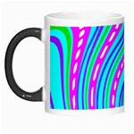 Swirls Pattern Design Bright Aqua Morph Mug