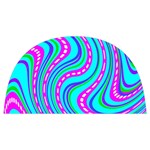 Swirls Pattern Design Bright Aqua Anti Scalding Pot Cap