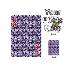 Purple Roses 1 Purple Roses Playing Cards 54 Designs (Mini) from ArtsNow.com Front - Diamond5