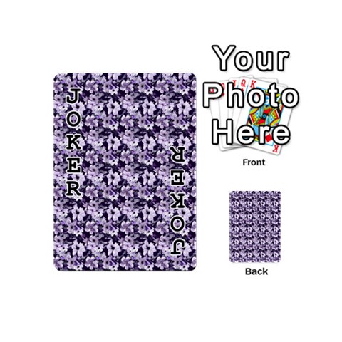 Purple Roses 1 Purple Roses Playing Cards 54 Designs (Mini) from ArtsNow.com Front - Joker1