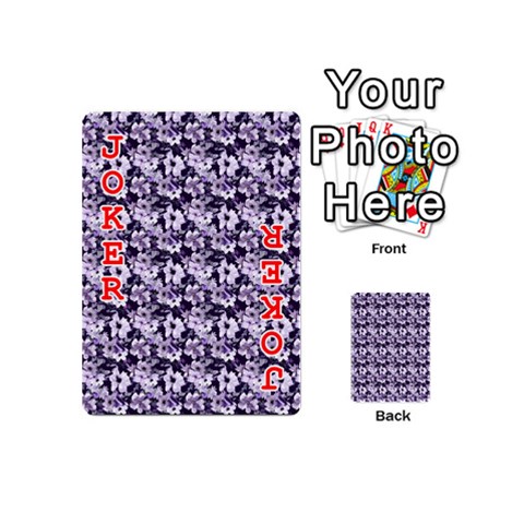 Purple Roses 1 Purple Roses Playing Cards 54 Designs (Mini) from ArtsNow.com Front - Joker2