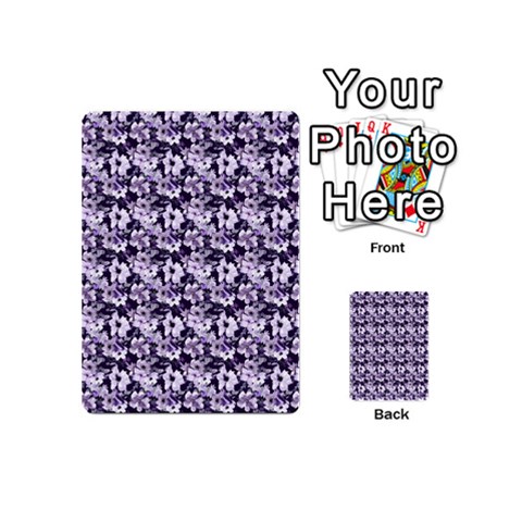 Purple Roses 1 Purple Roses Playing Cards 54 Designs (Mini) from ArtsNow.com Back