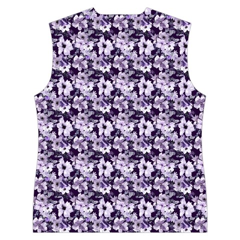 Purple Roses 1 Purple Roses Women s Button Up Vest from ArtsNow.com Back