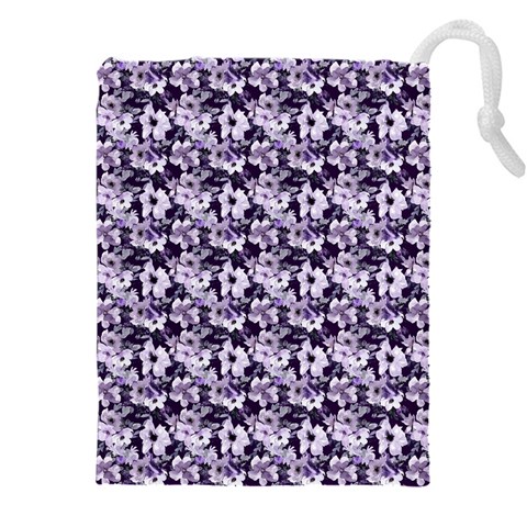 Purple Roses 1 Purple Roses Drawstring Pouch (4XL) from ArtsNow.com Front