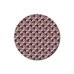 Pink Roses 02 Pink Roses 01 Rubber Round Coaster (4 pack)