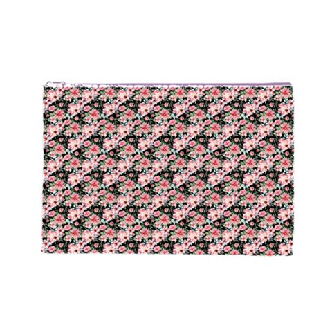 Pink Roses 02 Pink Roses 01 Cosmetic Bag (Large) from ArtsNow.com Front