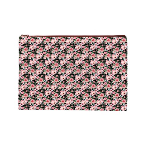 Pink Roses 02 Pink Roses 01 Cosmetic Bag (Large) from ArtsNow.com Front