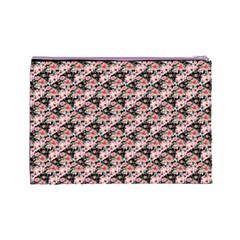 Pink Roses 02 Pink Roses 01 Cosmetic Bag (Large) from ArtsNow.com Back