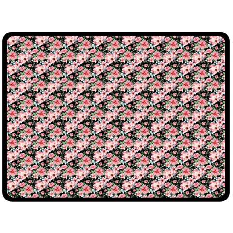 Pink Roses 02 Pink Roses 01 Fleece Blanket (Large) from ArtsNow.com 80 x60  Blanket Front