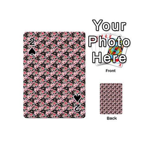 Pink Roses 02 Pink Roses 01 Playing Cards 54 Designs (Mini) from ArtsNow.com Front - Spade2