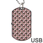 Pink Roses 02 Pink Roses 01 Dog Tag USB Flash (Two Sides)