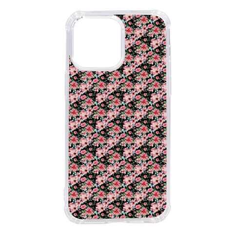 Pink Roses 02 Pink Roses 01 iPhone 14 Pro Max TPU UV Print Case from ArtsNow.com Front