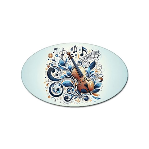 Cello Sticker Oval (100 pack) from ArtsNow.com Front