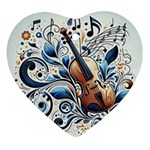 Cello Heart Ornament (Two Sides)