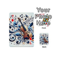 Cello Playing Cards 54 Designs (Mini) from ArtsNow.com Front - Diamond7