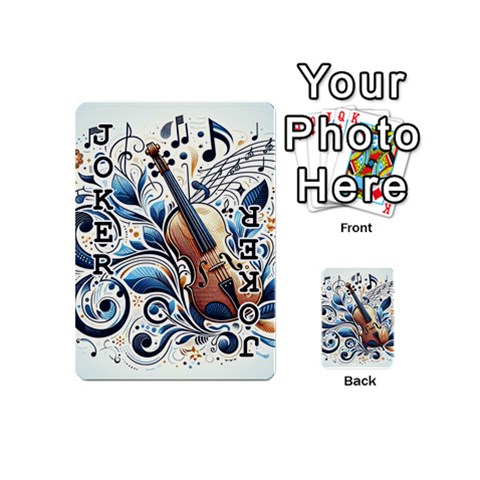 Cello Playing Cards 54 Designs (Mini) from ArtsNow.com Front - Joker1