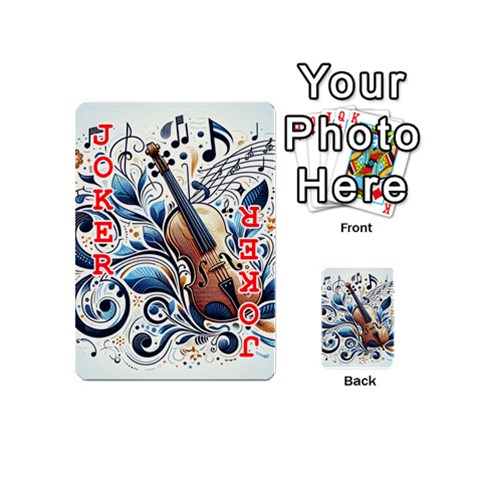 Cello Playing Cards 54 Designs (Mini) from ArtsNow.com Front - Joker2