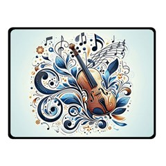 Cello Two Sides Fleece Blanket (Small) from ArtsNow.com 45 x34  Blanket Front