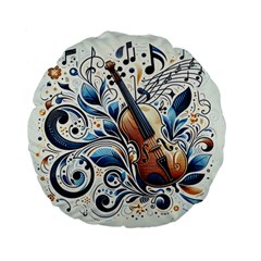 Cello Standard 15  Premium Flano Round Cushions from ArtsNow.com Front