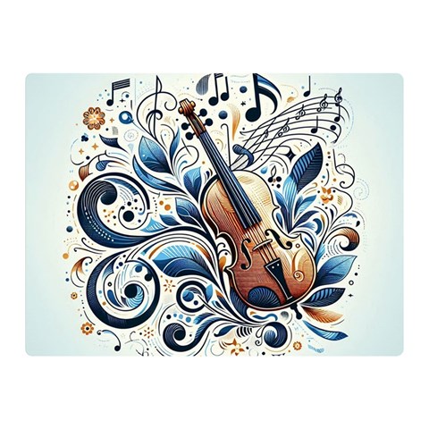 Cello Two Sides Premium Plush Fleece Blanket (Mini) from ArtsNow.com 35 x27  Blanket Front