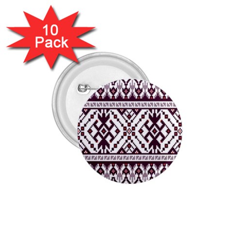 Illustration Ukrainian Folk Seamless Pattern Ornament 1.75  Buttons (10 pack) from ArtsNow.com Front